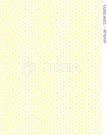 黄色の積石亀甲の背景 黄色の積石亀甲の背景 130416851