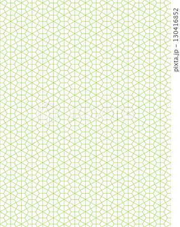 黄緑色の積石亀甲の背景 130416852