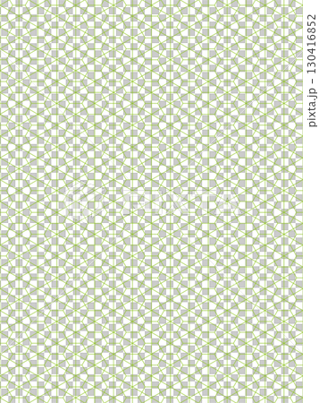 黄緑色の積石亀甲の背景 130416852