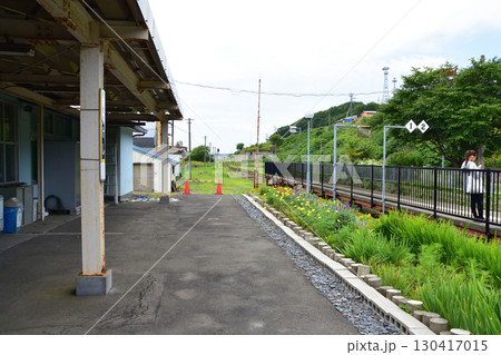 JR北海道根室本線　厚岸駅の風景 130417015