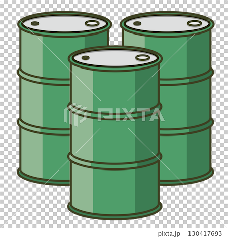 ドラム缶（緑色3つ）） 130417693