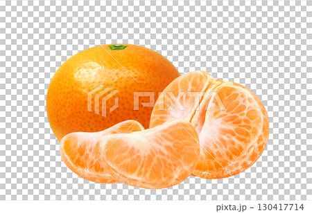 Mandarin orange illustration realistic white background 130417714
