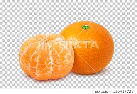 橘子插圖逼真的白色背景 130417725