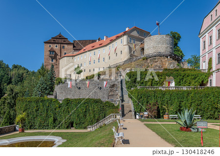 State Castle Becov above the village of Becov nad Teplou in Czech Republic State Castle Becov above the village of Becov nad Teplou in Czech Republic 130418246