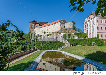 State Castle Becov above the village of Becov nad Teplou in Czech Republic 130418247
