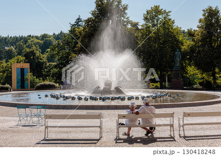 Spa center and colonnade of the famous Marianske Lazne spa, Czech Republic 130418248