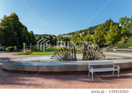 Spa center and colonnade of the famous Marianske Lazne spa, Czech Republic Spa center and colonnade of the famous Marianske Lazne spa, Czech Republic 130418263