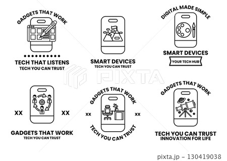 The image is a collection of six different designs 130419038
