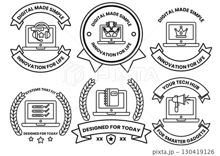 A set of six icons for smart devices A set of six icons for smart devices 130419126