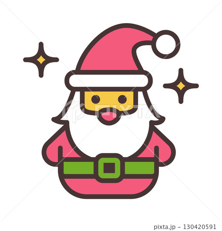 Santa Claus vector icon on white background Santa Claus vector icon on white background 130420591
