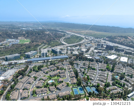 Aerial view of Del Mar Neighborhood, San Diego County 130421215