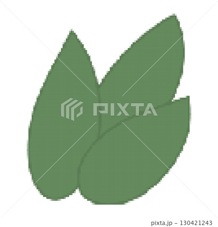 Pixel green leaves on white background, green vegetation for games and websites, gaming user interface, pixel cartoon leaf icon, ecology concept Pixel green leaves on white background, green vegetation for games and websites, gaming user interface, pixel cartoon leaf icon, ecology concept 130421243