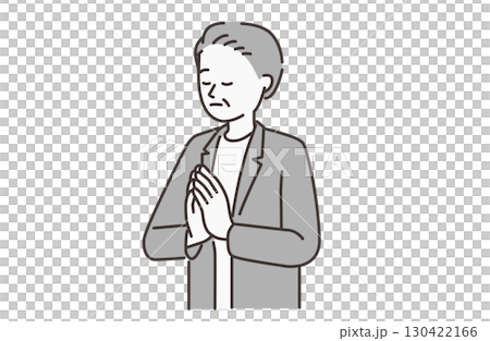 老人祈禱 130422166