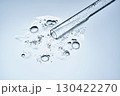 A test tube with spilled serum. Demonstration of the texture. 130422270