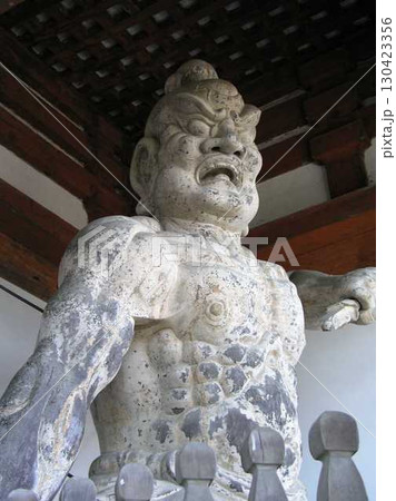 奈良　吉野山　金峯山寺　地蔵堂　仁王門の阿形像 130423356