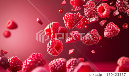 Dive into vibrant reds with these floating raspberries captured in stunning detail Dive into vibrant reds with these floating raspberries captured in stunning detail 130423387