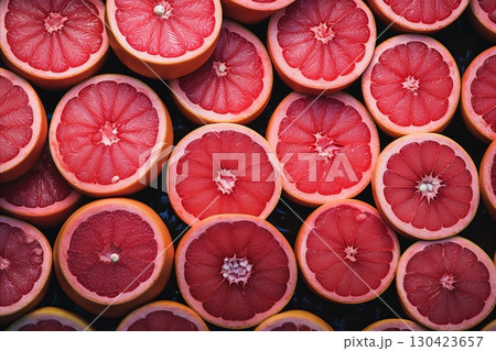 Juicy Grapefruit with Vibrant Colors and Irresistible Freshness - Dynamic Appeal 130423657