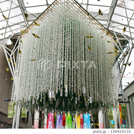 杜の都仙台　2025年　夏　故郷復興プロジェクトの七夕飾り　星に願いを 130424210