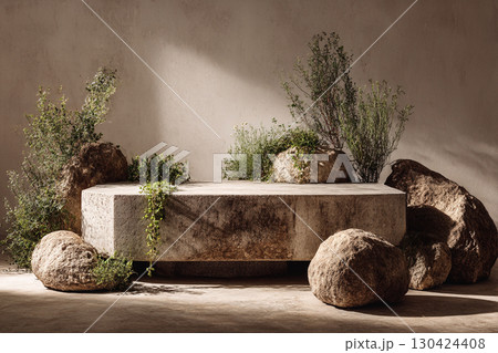 Nature-Inspired Stone Arrangement Nature-Inspired Stone Arrangement 130424408