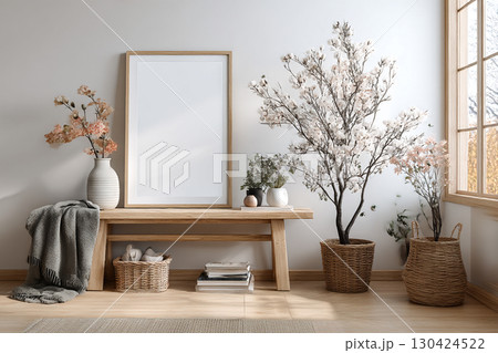Serene Minimalist Interior 130424522