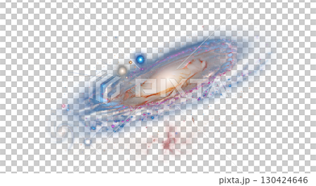 A mesmerizing spiral galaxy with luminous core and intricate arms appears as a cosmic island in deep space. This stunning astronomical image captures its vast and ethereal beauty. A mesmerizing spiral galaxy with luminous core and intricate arms appears as a cosmic island in deep space. This stunning astronomical image captures its vast and ethereal beauty. 130424646