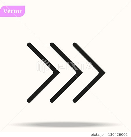 Arrow Icon. isolated perfect pixel with flat style in white background for UI, app, web site, logo. Vector illustration. eps10 130426002