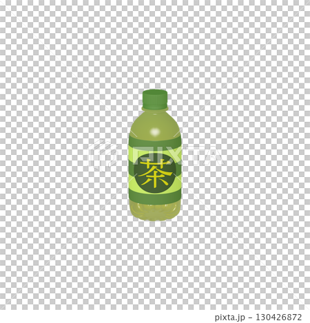 Illustration of daily necessities: PET bottle 350ml Tea (1_2) Illustration of daily necessities: PET bottle 350ml Tea (1_2) 130426872