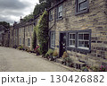 Yorkshire cobbled street in Haworth 130426882