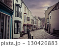 Vintage street scene in Staithes Yorkshire 130426883