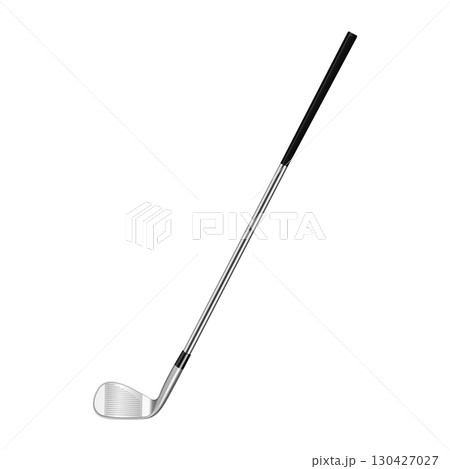 Vector 3d Realistic Golf Stick Design for Professional Golf Training, Outdoor Sports, Tournament Game, Golfing Competition, Equipment Icon, Sports Concept, Golf Club 130427027