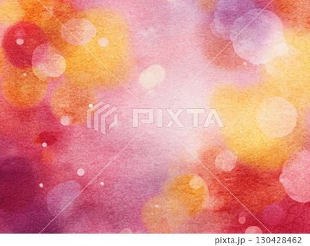 紅葉をイメージした水彩風グラデーション背景 130428462