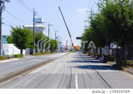 埼玉県八潮市道路陥没事故現場周辺2025年8月 130428584