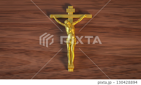 The Jesus cross for religion or Holiday concept 3d Rendering. 130428894