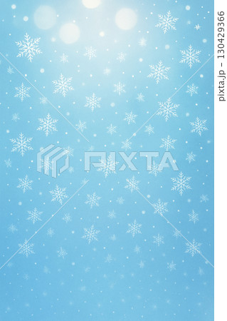 雪の結晶と冬の背景イラスト 130429366