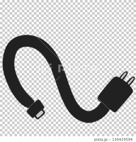 充電器　充電ケーブル　シンプル 130429594