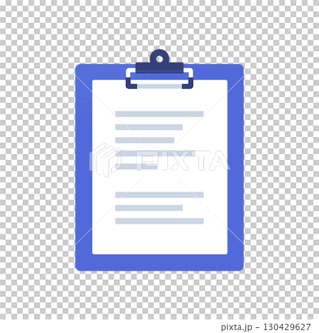 用於商業、醫療和教育用途的剪貼簿向量圖標 130429627