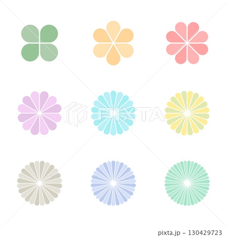 花 花びら シルエット 素材 バリエーション 花 花びら シルエット 素材 バリエーション 130429723