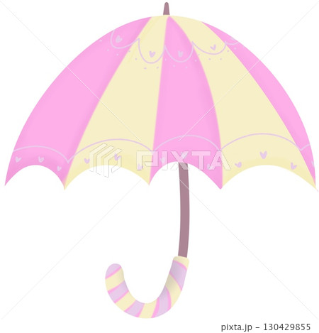 a rainbow umbrella on a white background 130429855