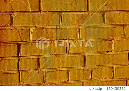Bright orange brick wall as decoration and space for text Bright orange brick wall as decoration and space for text 130430531