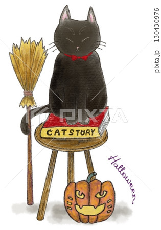 黒猫のハロウィン 130430976