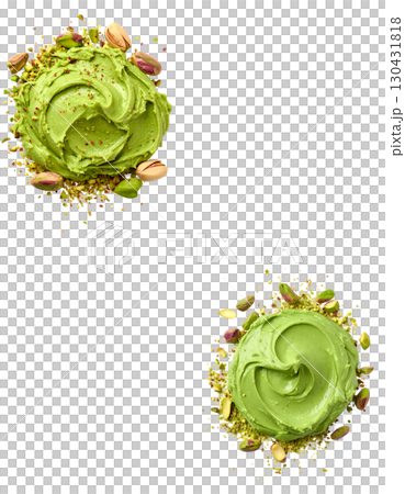 Fresh white green tea, organic herbs isolated for health isolated on white background 130431818