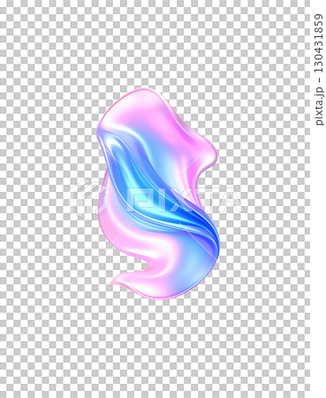 Abstract colorful smoke waves in a rainbow pattern create a smooth, flowing art design on a white background Abstract colorful smoke waves in a rainbow pattern create a smooth, flowing art design on a white background 130431859