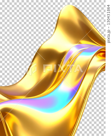 Abstract golden background with dynamic rotating smoke, colorful light waves, woven colors. Abstract golden background with dynamic rotating smoke, colorful light waves, woven colors. 130431864