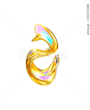 Abstract golden background with dynamic rotating smoke, colorful light waves, woven colors. Abstract golden background with dynamic rotating smoke, colorful light waves, woven colors. 130431866