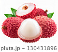 瑞々しいライチのむき身 130431896