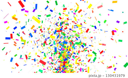 Colorful confetti isolated on white background. Colorful confetti isolated on white background. 130431979