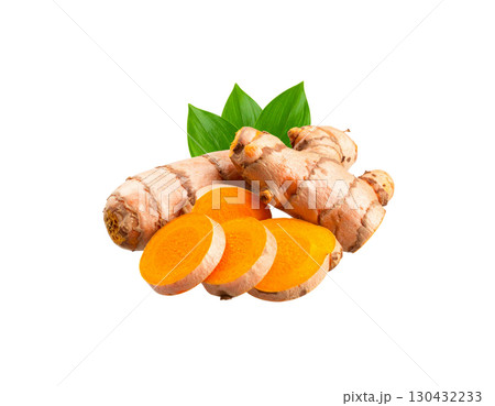 Turmeric isolated on white background Turmeric isolated on white background 130432233