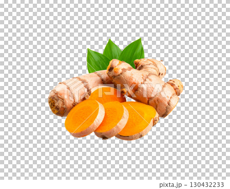 Turmeric isolated on white background Turmeric isolated on white background 130432233