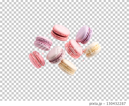 Delicious dessert isolated on white background Delicious dessert isolated on white background 130432287