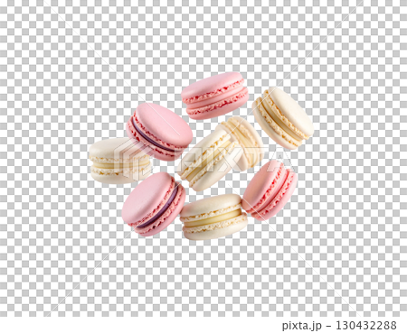 Delicious dessert isolated on white background Delicious dessert isolated on white background 130432288